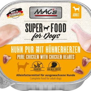 MAC's DOG Huhn pur mit Hühnerherzen 150g