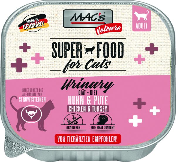 Macs Cat VetC.Urin.Huhn+Pu 100gS