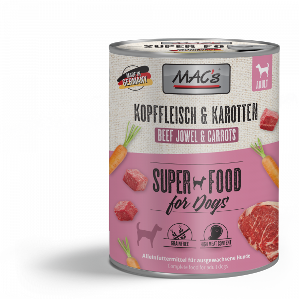 MAC's DOG Kopffleisch & Karotten 800g