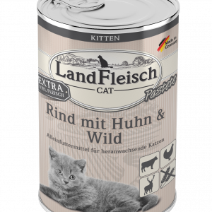Landfleisch Cat Kitten Rind+Huhn400gD