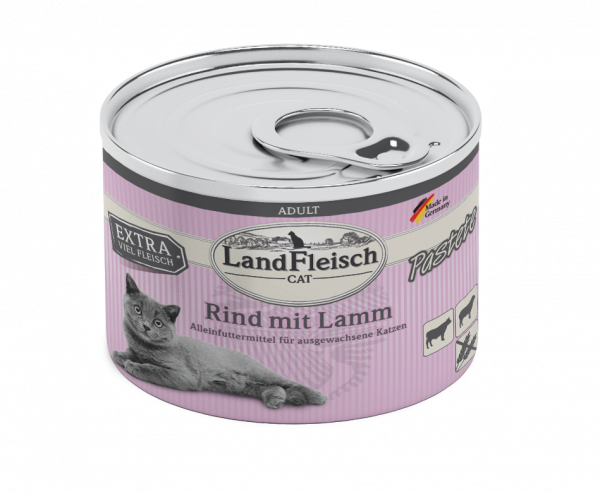 Landfleisch Cat Past Rind+Lamm 195gD