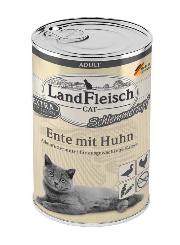 Landfleisch Cat Topf Ente+Huhn 400gD