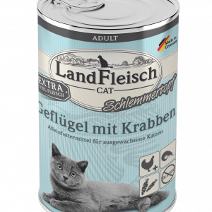 Landfleisch Cat Topf Geflügel+Krabb.400gD