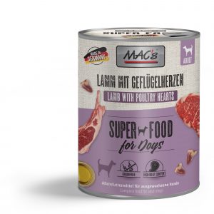 MAC's DOG Lamm & Geflügelherzen 800g