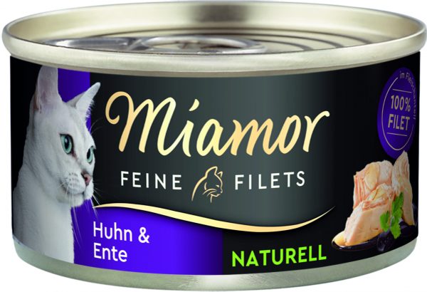 Miamor Feine Filets Natur Huhn Ente 80gD