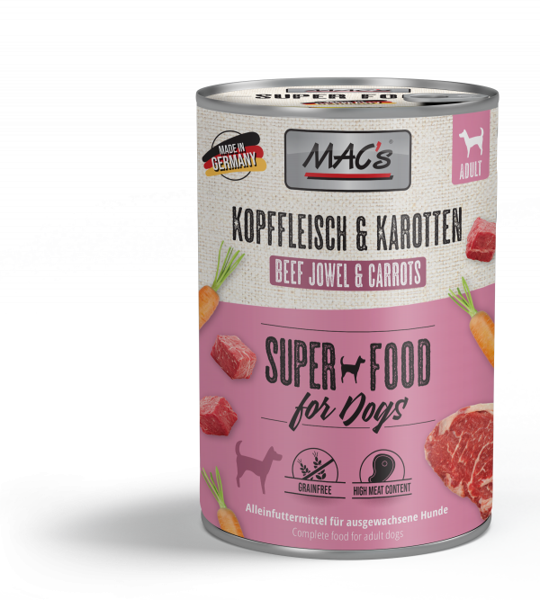 MAC's DOG Kopffleisch & Karotten 400g