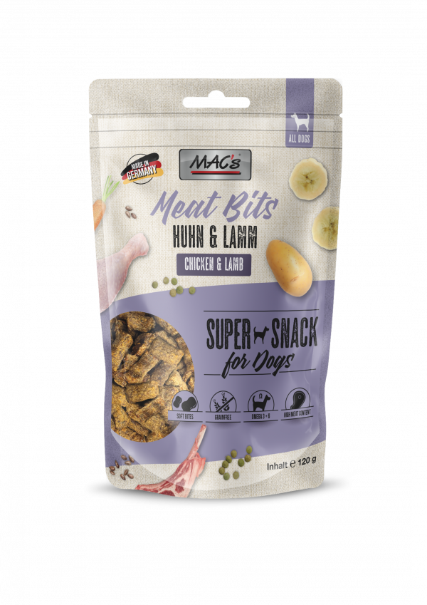 MAC´s DOG Meat Bits Huhn & Lamm 120g