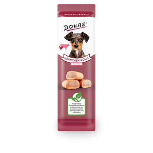 Dokas Dog Hühn-Rolle m Rind 10g