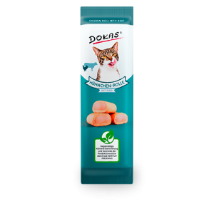 Dokas Cat Huhn-Rolle Rind 10g