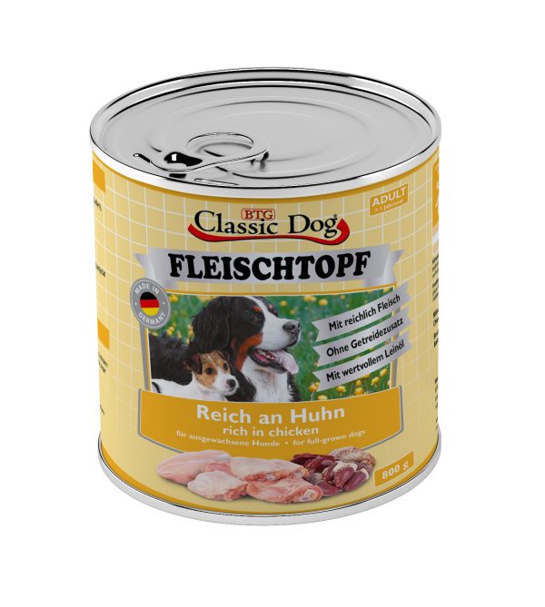 Classic Dog Fleischtopf Huhn 800gD
