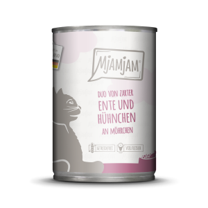 MjAMjAM Katze DUO Ente+Hühnchen+Möhrchen 400gD