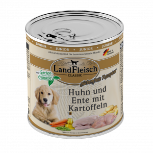 LandFleisch Dog Classic Junior Huhn,Ente+Kart 800gD